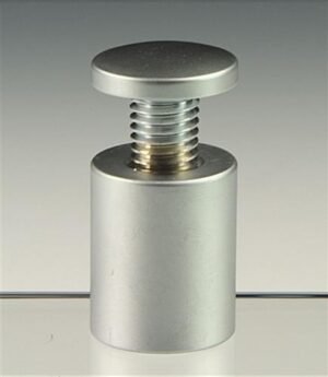 1 x 1-1/8 Through Grip Standoffs, Round, Brass - Silver
