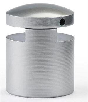 1 x 3/4 Dual Edge Grip Standoffs, Round - Silver