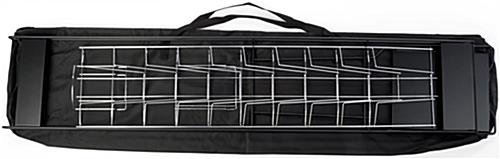 10-Tiered Metal Wire Magazine Floor Stand, 8.5"w, Portable - Black - Image 3