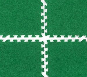 10' x 10' Interlocking Faux Grass Foam Mat – Green