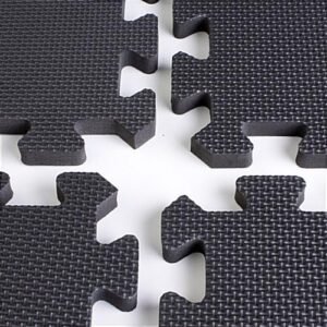 10' x 10' Interlocking Foam Mat - Black