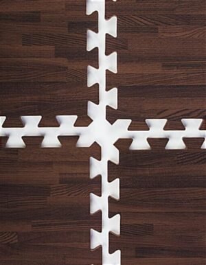 10’ x 10’ Interlocking Foam Mats, Set of 26 Flooring Tiles - Cherry Wood Grain