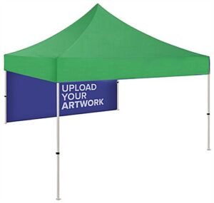 10 x 10 Pop Up Canopy Backwall, Single Sided Printing - Full Color