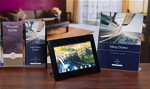 10.1” Digital Signage Frame, Counter or Wall Mount, Wifi Connectivity - Black - Image 6