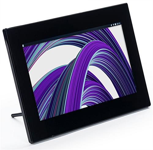 10.1” Digital Signage Frame, Counter or Wall Mount, Wifi Connectivity - Black
