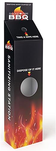 11 x 45 Floor Standing Sanitizing Wipe Station w/ Full-Color Custom Graphics