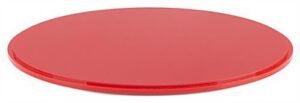 12" Round Base for DCR Countertop Display Cases - Red