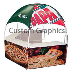 12' w Portable Event Booth Tent, Includes Custom Graphics