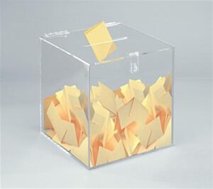 12 x 12 Acrylic Ballot Box - Clear