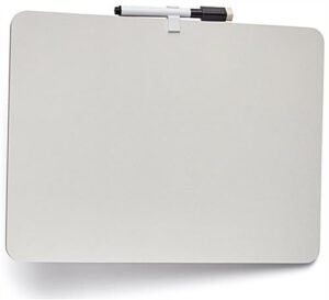 12 x 9 Write-On Lapboards w/ Markers, Dry Erase, Single Sided, Set of 24 - White