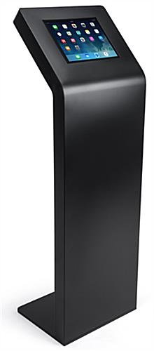 12.9" Tablet Floor Stand w/ Locking Enclosure, Steel Construction – Black