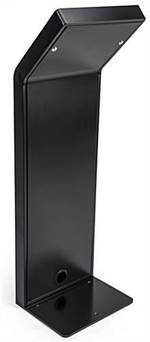 12.9" Tablet Stand LED Light Box w/ Custom Artwork & Locking Enclosure, Steel – Black - Image 3