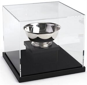 14 x 14 Countertop Display Case with Lift-Off Acrylic Top - Black