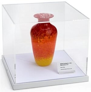 14 x 14 Countertop Display Case with Lift-Off Acrylic Top - White