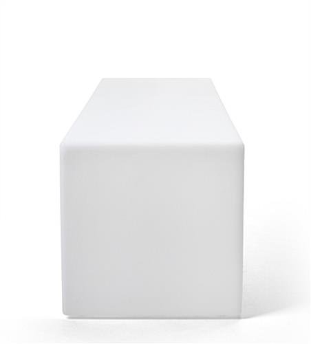 15.75"h Bench w/ LED Lighting, 16 Color Options, Rechargeable Battery - White - Image 5