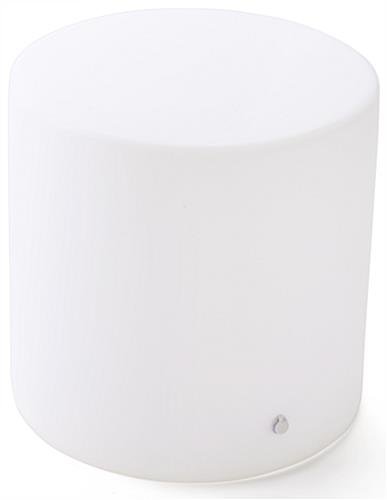 15.75” Round Stool w/ LED Lighting, 16 Color Options, Rechargeable Battery - White - Image 3
