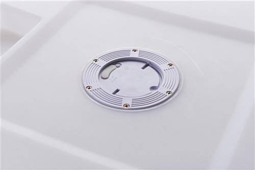 15.75” Round Stool w/ LED Lighting, 16 Color Options, Rechargeable Battery - White - Image 5