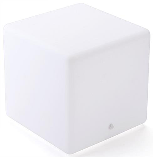 15.75” Stool w/ LED Lighting, 16 Color Options, Rechargeable Battery - White - Image 3