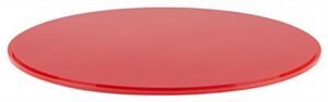 16" Round Base for DCR Countertop Display Cases - Red