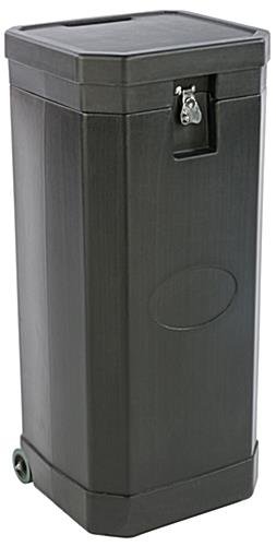 16.5” x 38” Banner & Graphics Storage Case with Wheels, Foam Padding - Black