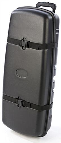 16.75 x 38.5 Case with Wheels for Trade Show Exhibits - Black