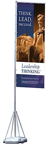 17' Banner Flag Stand with Custom Digitally Printed Graphics, Double-sided