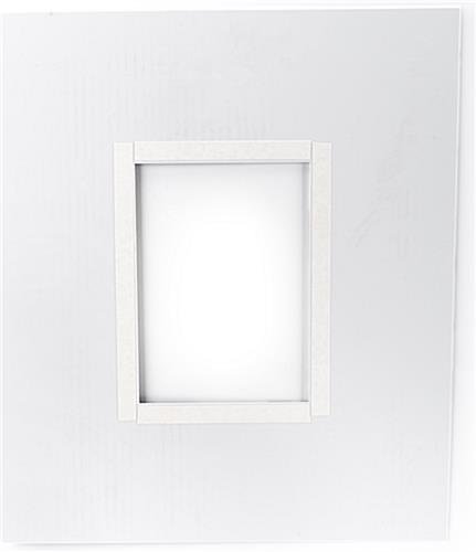 17.5 x 20.25 Custom Shaped Styrene Bezel Sign for Tablet Stands, Full Color Printing - Image 5