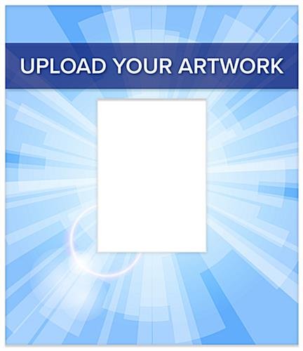 17.5 x 20.25 Custom Shaped Styrene Bezel Sign for Tablet Stands, Full Color Printing