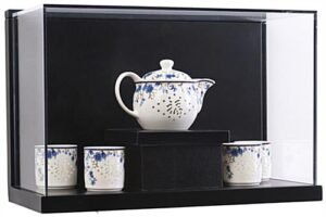 18 x 12 Wall Display Case w/ Lift-Off Acrylic Top - Black