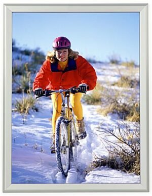 18 x 24 Poster Frame for Wall, Snap Open, 32mm Profile - Silver