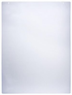 18 x 24 Sign Holder for Wall Mount, Flexible Plastic, with Adhesive Tape - Clear