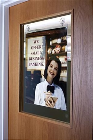 18 x 24 Sign Holder for Wall or Window, Adhesive Tape and Suction Cups - Clear