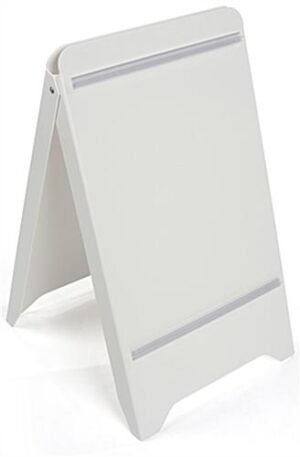 19” x 32” A-Frame Sidewalk Sign w/ Poster Snap Rails, Double Sided - White