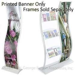 (2) 18 x 81-Inch Custom Printed Banners for Curved Wave Displays
