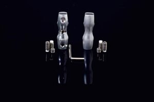 2" Dual-Sided Edge Grip Cable Clamps for Cable Hanging System, Set of 2 - Silver