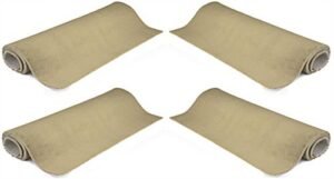 20’ x 10’ Rollable Carpet Kit, Set of (4) 5' x 10' Strips, 32-Oz. Nylon – Beige