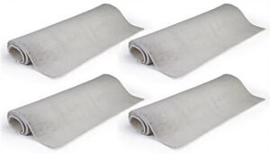 20’ x 10’ Rollable Carpet Kit, Set of (4) 5' x 10' Strips, 32-Oz. Nylon – Gray