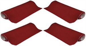 20’ x 10’ Rollable Carpet Kit, Set of (4) 5' x 10' Strips, 32-Oz. Nylon - Red