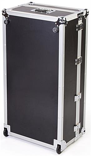 20 x 38 Shipping Case with Butterfly Latches, Wheels & Foam Interior - Black