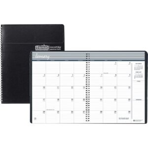 2022-2024 House of Doolittle Recycled Ruled Monthly Planner, 8.5" x 11", Black