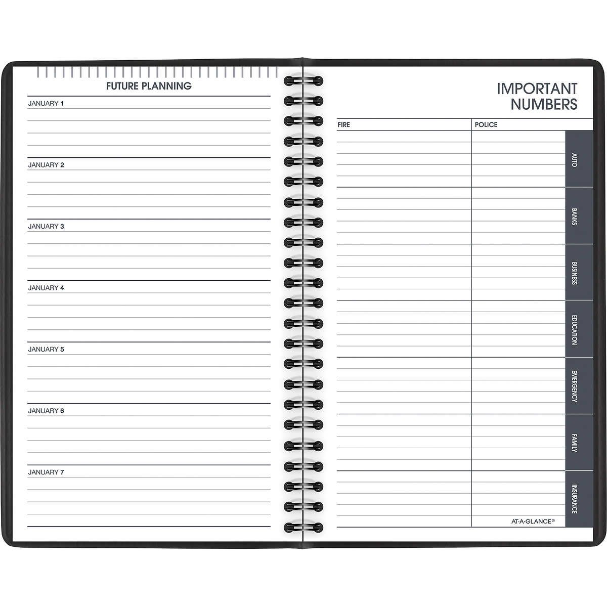 2023 At-A-Glance Daily Appointment Book, 5.5" x 8.5", Black - Image 5