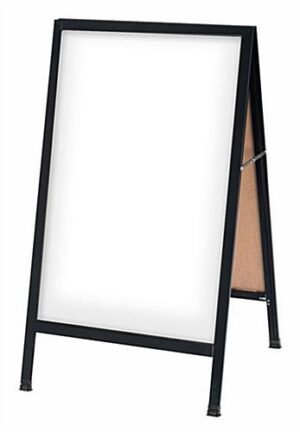 21 x 34 Write-On Board A-Frame, Dry Erase, Double Sided - White