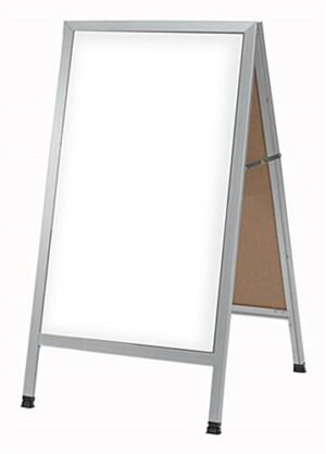 21 x 34 Write-On Board A-Frame, Dry Erase, Double Sided - White