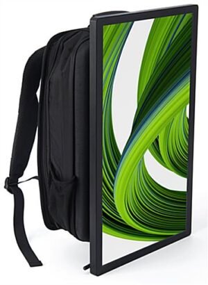 21.5" Digital Backpack with LCD Screen, Android 7.1 OS - Black
