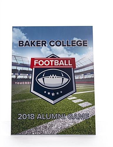 22 x 28 Coroplast A-Frame Sign Board w/ 2-Sided Full Color UV Custom Graphics - White - Image 2
