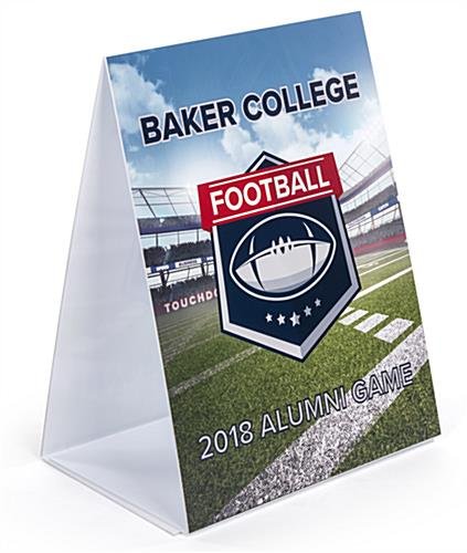 22 x 28 Coroplast A-Frame Sign Board w/ 2-Sided Full Color UV Custom Graphics - White