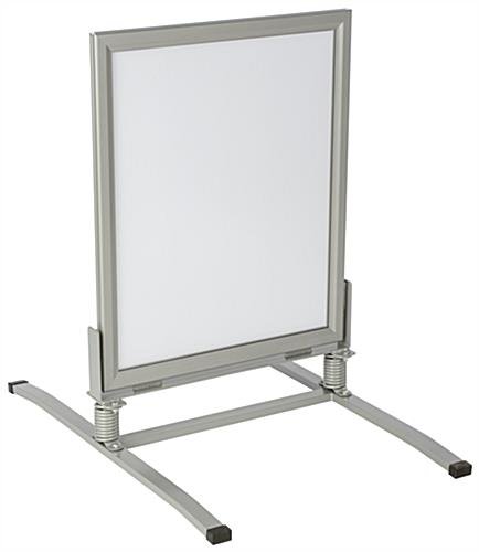 22” x 28” Outdoor Sidewalk Sign for Posters, Spring Base, 2 Sided, Silver - Image 2