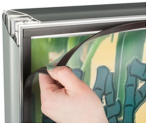 22” x 28” Outdoor Sidewalk Sign for Posters, Spring Base, 2 Sided, Silver - Image 5