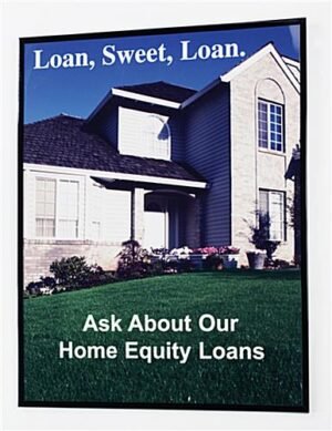 22 x 28 Poster Frame for Wall, Plastic Corrugated Backer, Plastic Frame - Black