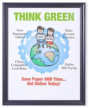 22 x 28 Poster Frame for Wall, Snap Open, 1.625" Profile - Black